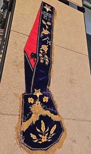 Masonic oes sash - oes, sash,