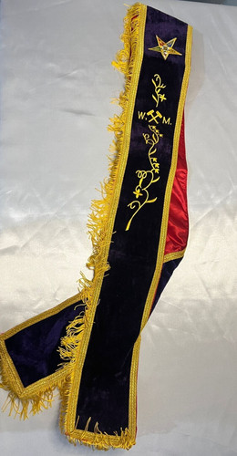 Masonic oes sash order of - masonic, sash,